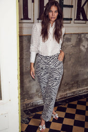 Zion Zebra Crop Pant | Bukser fra Co'couture