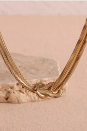 Twisted Snake Chain Necklace | Halskæde fra Birdsong