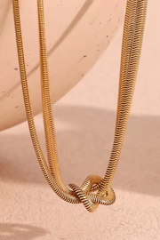 Twisted Snake Chain Necklace | Halskæde fra Birdsong