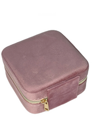 Velvet Squared Jewelry Box | Rosa | Smykkeskrin fra By Timm