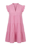 Sunbeam Ruffle Dress | Pink | Kjole fra Avery – nedsat