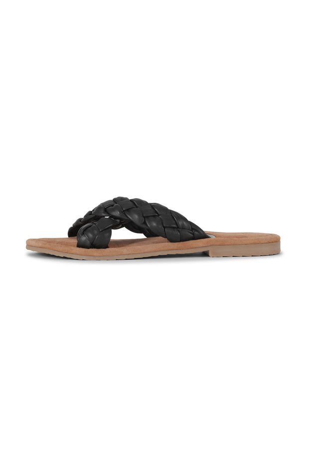 Leather Sandal Vera1006 | Black | Sandaler fra Ilse Jacobsen