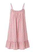 Vigneto Gingham strap dress | Old Rose – nedsat