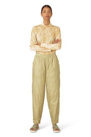 Pants Walk10 | Olive Grass | Trousers fra Ilse Jacobsen