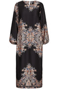 Wennise Ls Dress | Black Paisley | Kjole fra Liberté
