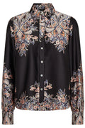 Wennise Ls Shirt | Black Paisley | Skjorte fra Liberté