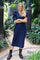 Winnie Asta Vneck Dress | Blue Denim | Kjole fra Liberté