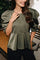 Winnie Peplum Blouse 22481 | Dusty Army | Liberté