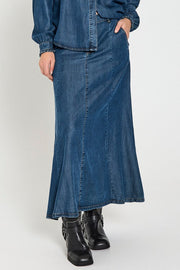 Wilke Skirt 205135 | Medium Blue Denim | Nederdel fra Freequent