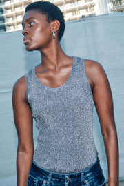 Relena Imanja Knit Tank Top  | Asphalt | Strik fra Mos Mosh