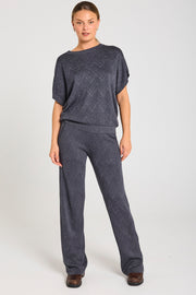 Anilux Pants 205131 | Gray Pinstripe W. Gunmetal | Bukser fra Freequent