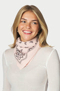 Adelina Paisley Knit Scarf 169506 | Powder | Neo Noir