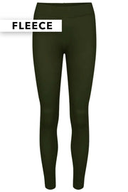 Alma Leggings (Fleece) | Dark Army | Leggings fra Liberté