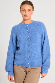 Louisa Cardigan 204845 | Wedgewood Melange | Cardigan fra Freequent