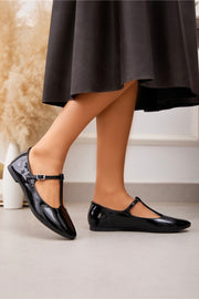 Patent Mary Janes | Sort | Ballarina fra Avery