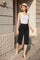 Carla Capri pants | Sort | Shorts fra Avery