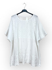 Mary Broderie Anglaise Top | Bluse fra Atelier C