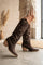 Hannah Long Cowboy Boots | Dark Maroon
