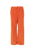 Cora Corduroy Box Pant 40676 | Burnt Orange | Black Colour