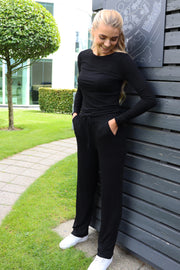 Natalia Straight Pants | Black | Bukser fra Liberté