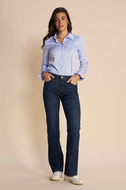 Cecilia Cover Long Jeans | Dark Blue | Jeans fra Mos Mosh