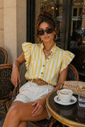 Emmy Stripe Top | Yellow Stripe – nedsat
