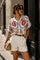 Piper Floral Print Shirt | White | Avery
