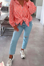 Hearts Shirt | Salmon | Skjorte fra Avery