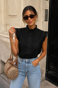 Hailey Pleated Top | Black