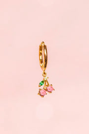 Fruit Earrings | Cherry Pink | Øreringe med sten fra Birdsong