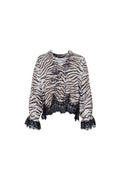 Salma Blouse 41354 | Zebra | Black Colour