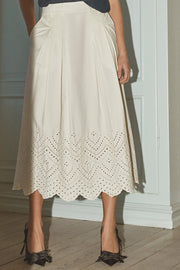 Poppy Anglaise Skirt 34203 | Bone | Nederdel fra Co'couture