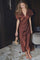 Safira V-Dress 36565 | Dark Brown | Kjole fra Co'couture