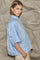 Kaio Stripe SS Shirt 45183 | Pale Blue | Top fra Co'couture