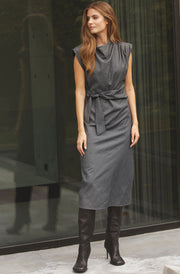 Saga Long Dress 46013 | Mid Grey | Kjole fra Co'couture