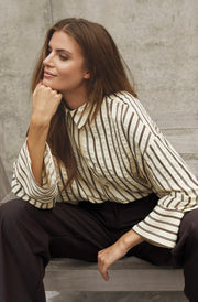 Oxana Shirt 45041 | Dark Brown | Bluse fra Co'couture
