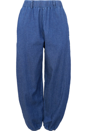 Carey Balloon Pant 41305 | Denim | Black Colour