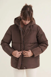 Dagmar Short Jacket | Chocolate | Jakke fra Basic Apparel