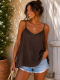 Collina loose strap top | Dark Maroon