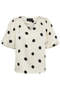 Dotti Blouse | Creme Black Dot – nedsat