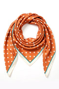 Dottie Square Scarf | Rust