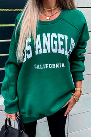 Los Angeles Sweatshirt 3609 | Green | Sweatshirt fra Avery