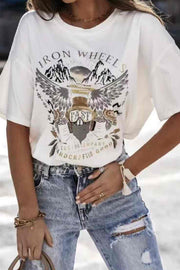 Iron Wheels | White | T-shirt fra Avery