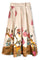 Ausgestellter Blumenrock | Creme | Rock von Atelier C