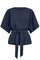 Freya Tie Top | Mørkeblå | Bluse fra French Laundry