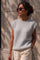 Jolie Knit Vest | Pearl Gray