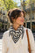 Raya Stripe Scarf | Beige | Tørklæde fra By Timm