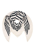Raya Stripe Scarf | Beige | Tørklæde fra By Timm