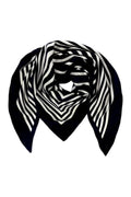 Raya Stripe Scarf | Black | Tørklæde fra By Timm