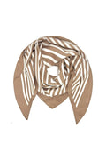 Raya Stripe Scarf | Taupe | Tørklæde fra By Timm